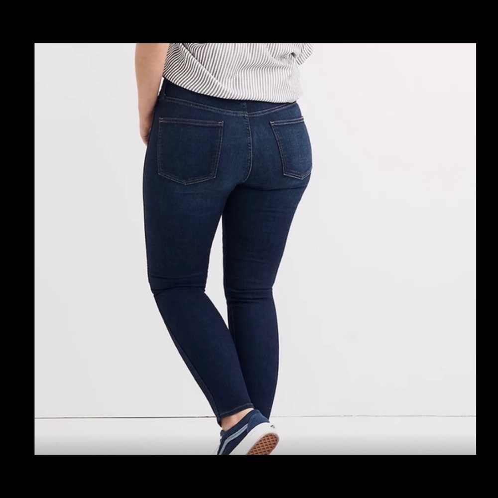 Madewell 10" High Rise Dark Wash Skinny Jeans 33